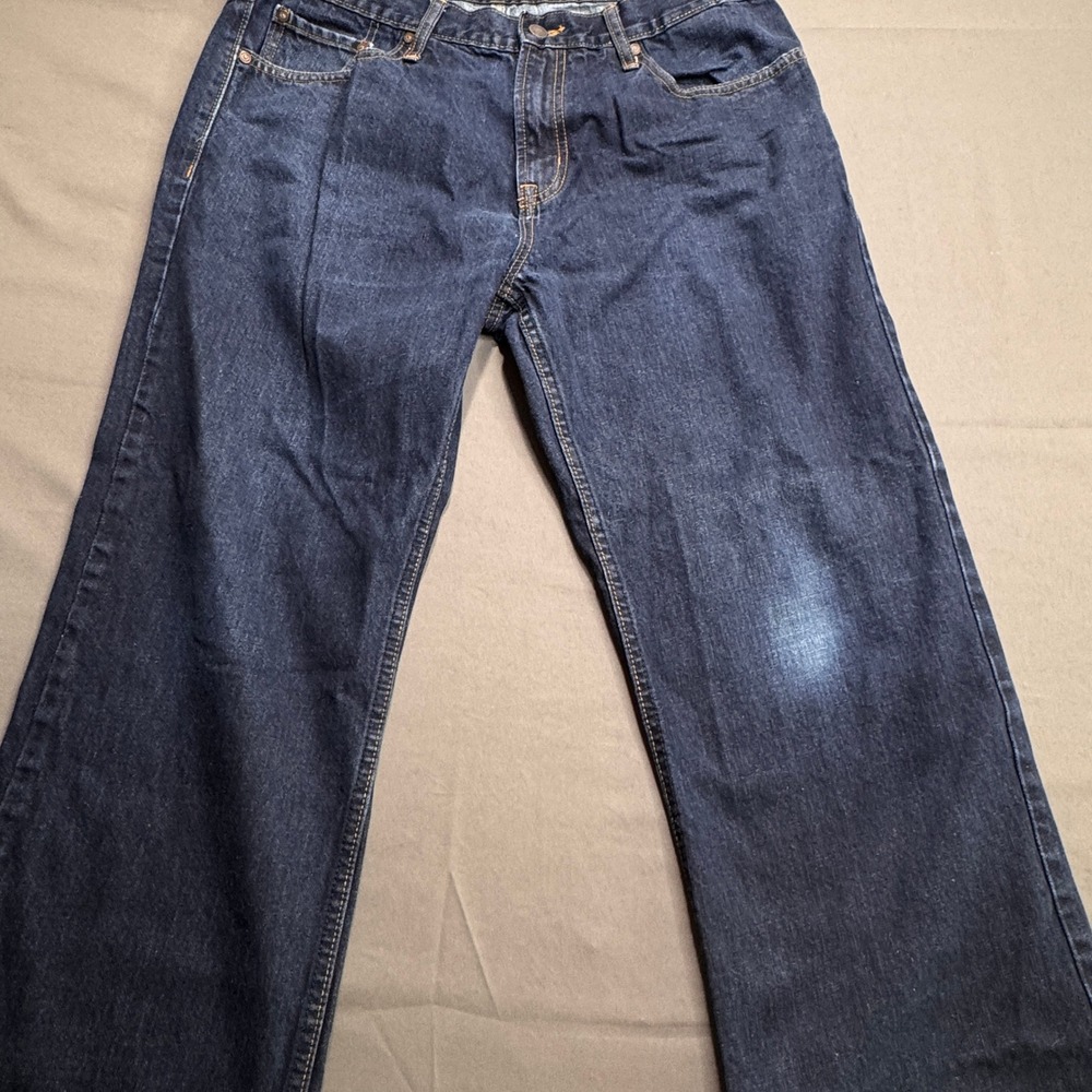 Old Navy Mens Dark Wash Straight‎ Leg Denim Jeans Size 34x28
